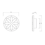 Carica l&#39;immagine nel visualizzatore di Gallery, F003-10 per tubo da 10 cm
