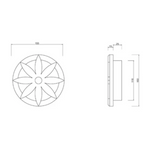 Carica l&#39;immagine nel visualizzatore di Gallery, F003-12 per tubo da 12 cm
