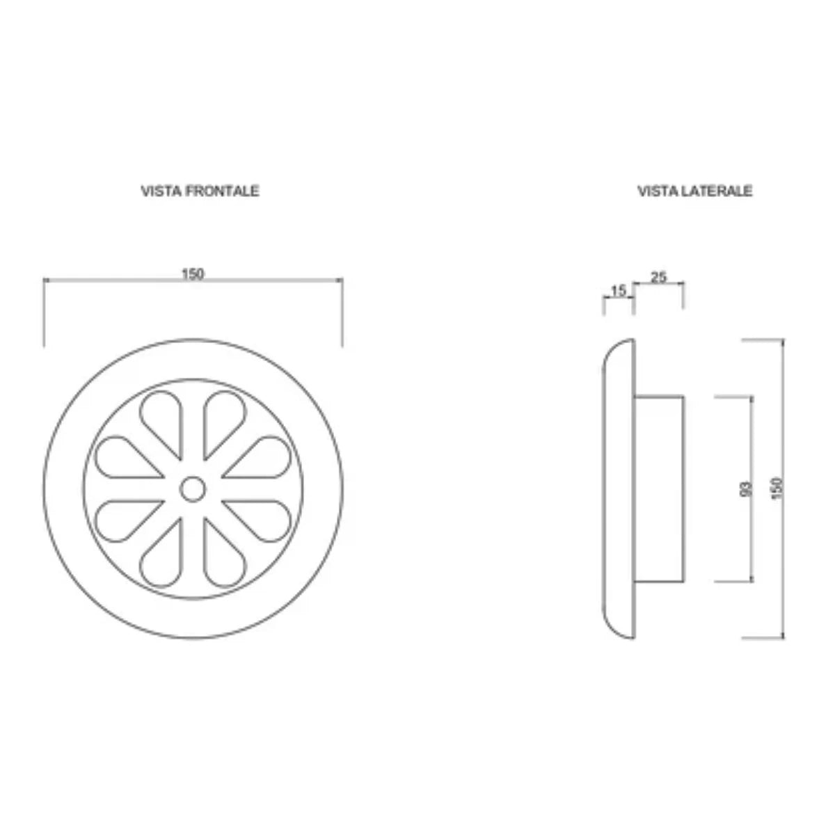 F004-10 per tubo da 10 cm
