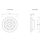 Carica l&#39;immagine nel visualizzatore di Gallery, F004-10 per tubo da 10 cm
