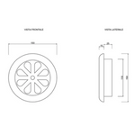 Carica l&#39;immagine nel visualizzatore di Gallery, F004-12 per tubo da 12 cm
