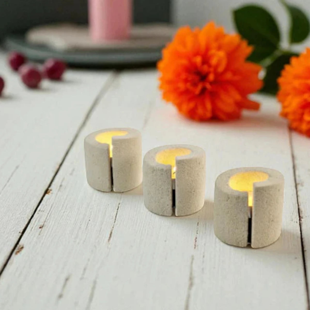 Portacandele Rotolo (3 unita')